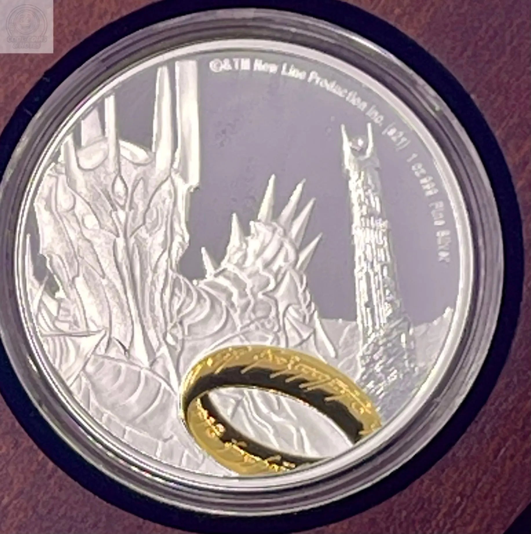 2021 .999 Silver Coin The Lord of the Rings™ Sauron 1 Oz $2 ONLY 3000 MINTED Cool Coins & Notes